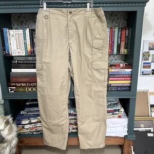 5.11 Tactical Pants Mens 38x32 Khaki Beige Multiple Pockets Pro Chino Khakis